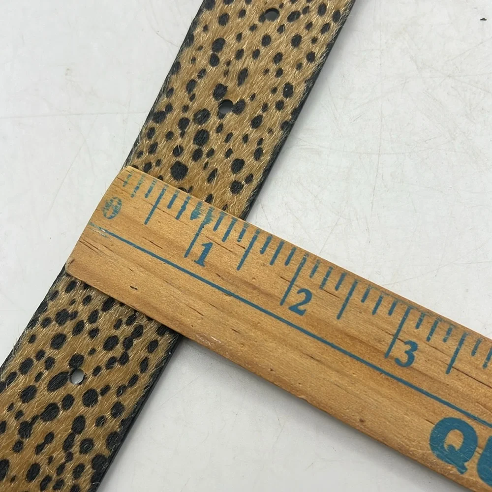 Universal Thread Womens Spotted Leopards Belt Tan Black Size L - Picture 10 of 10